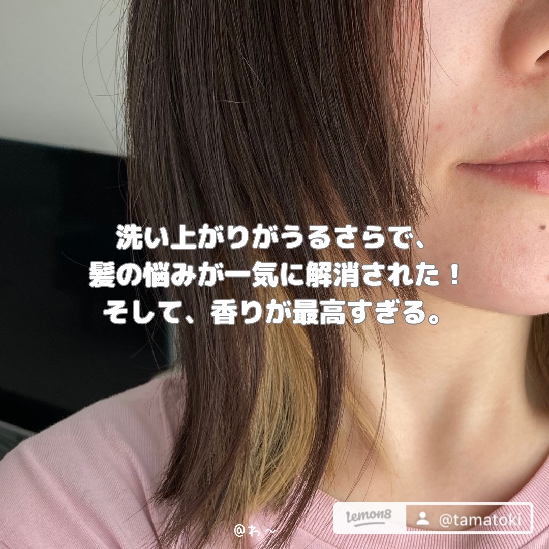 スリーク&リラックスシャンプー／トリートメント シャンプー本体420ml/NARTH/市販シャンプーを使ったクチコミ（3枚目）