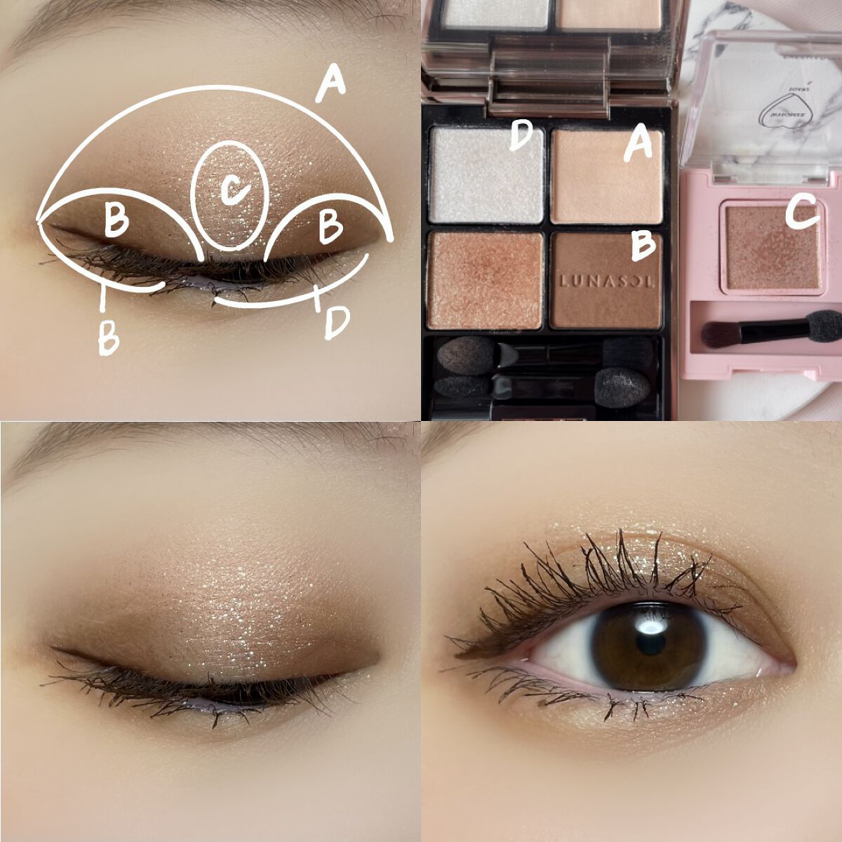 アイカラーレーション/LUNASOL/アイシャドウパレットを使ったクチコミ（3枚目）