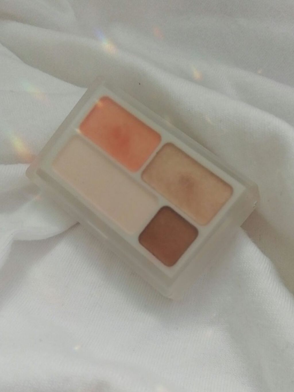 アイカラー4色タイプ オレンジブラウン/無印良品/アイシャドウパレットを使ったクチコミ（2枚目）