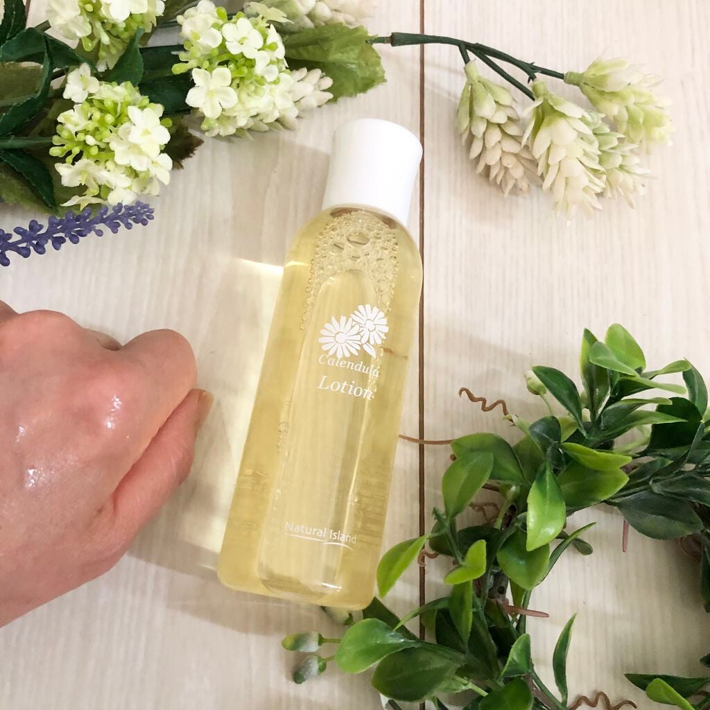 カレンデュラ手づみローション/ナチュラルアイランド/化粧水を使ったクチコミ(3枚目)
