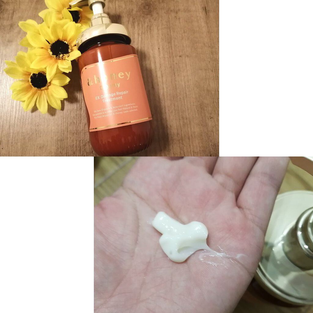 Creamy EXダメージリペアシャンプー1.0/ヘアトリートメント2.0/&honey/市販シャンプーを使ったクチコミ（3枚目）