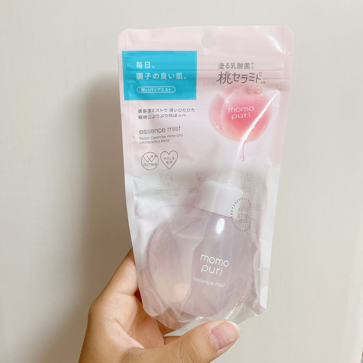 ぷりっと桃肌ミスト/ももぷり/美容液を使ったクチコミ（2枚目）