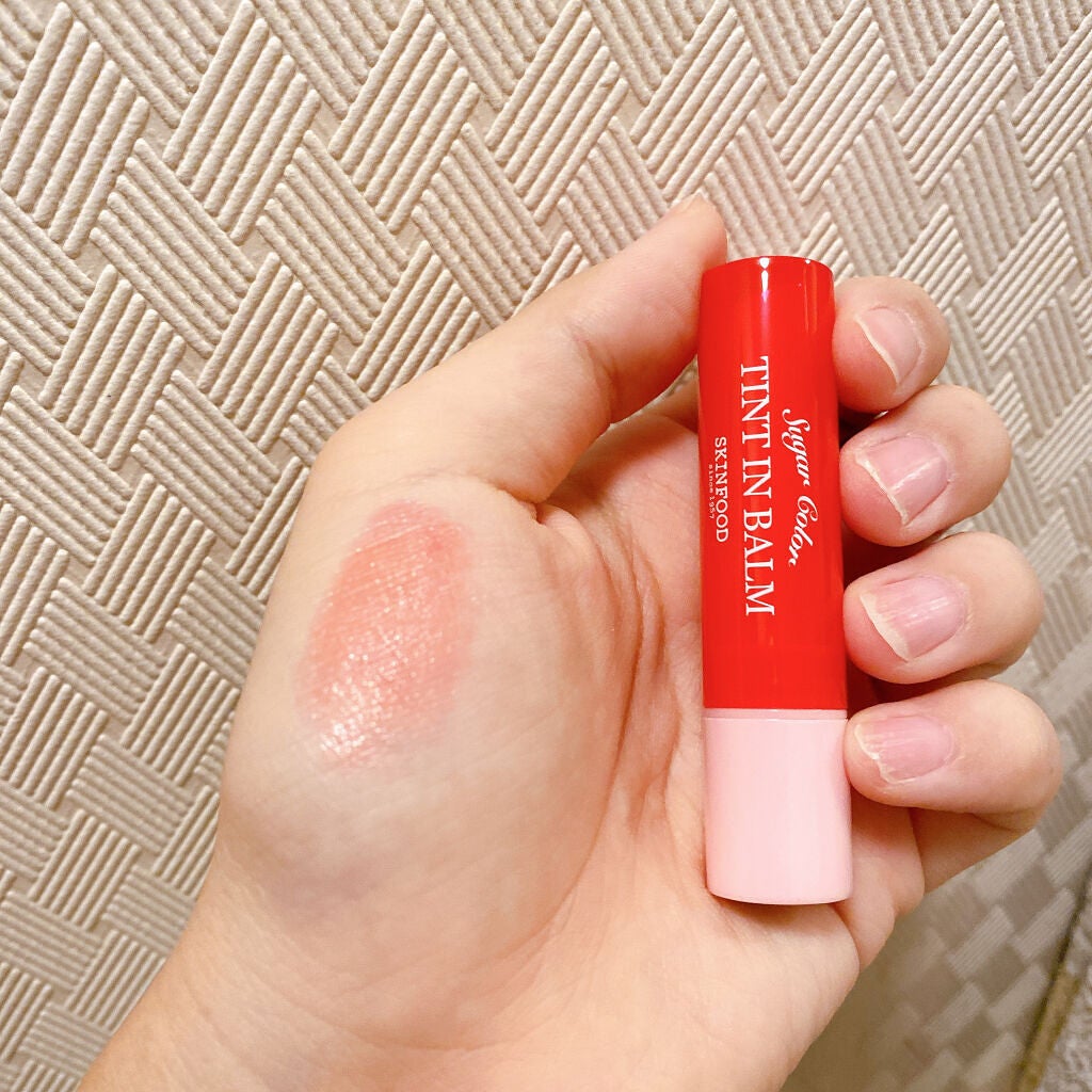 シュガー カラー ティント イン バーム/SKINFOOD/リップティントを使ったクチコミ(2枚目)