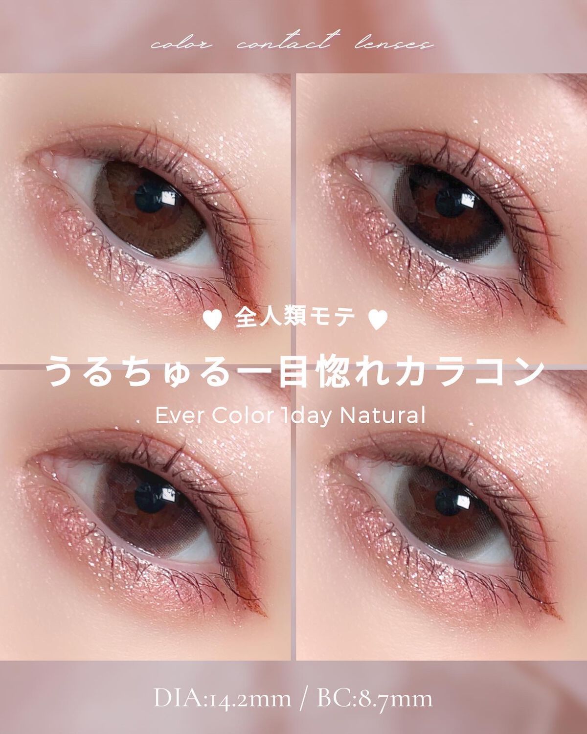エバーカラーワンデー ナチュラル/エバーカラー/ワンデー（１DAY）カラコンを使ったクチコミ（1枚目）