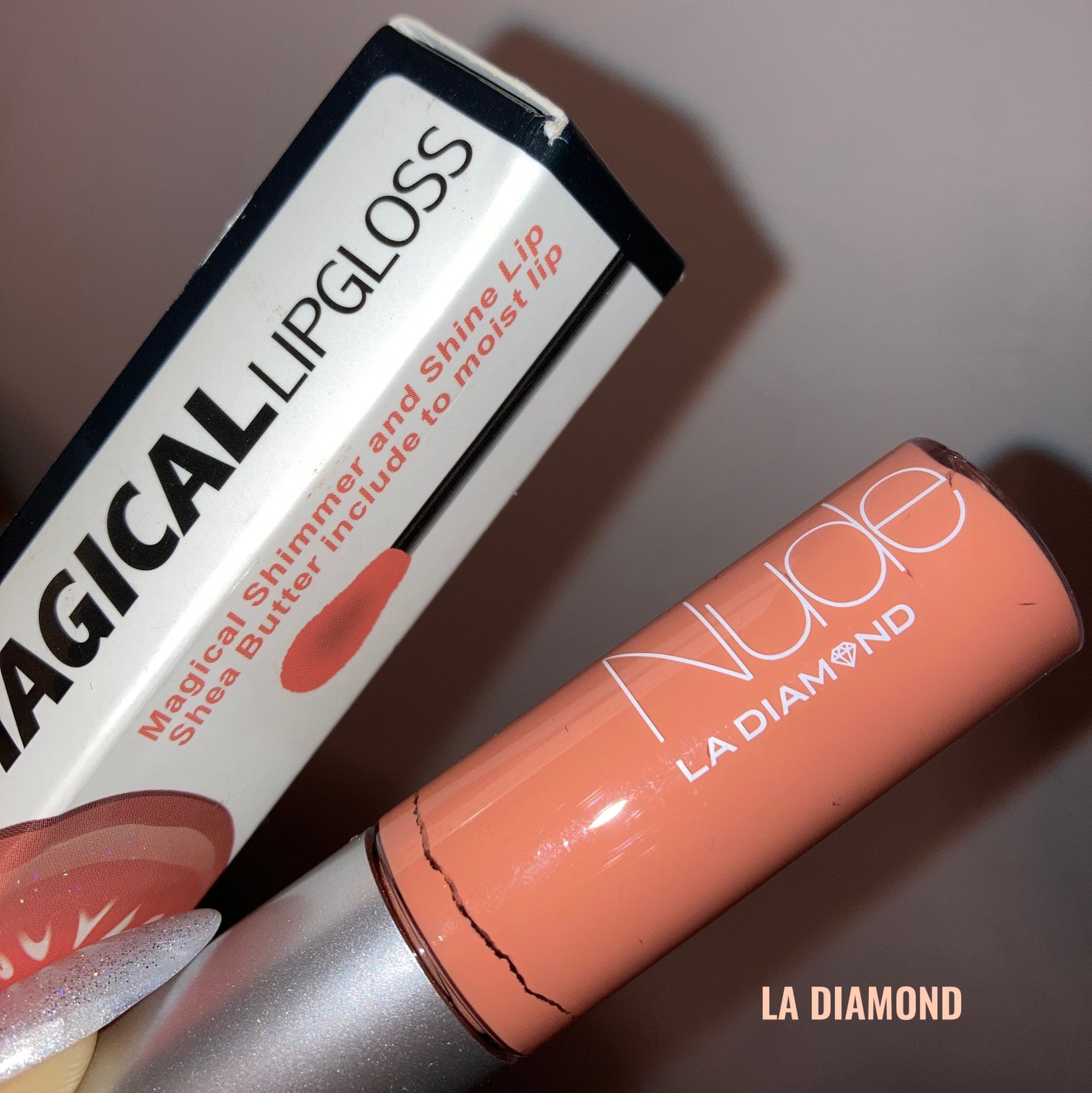 マジカルチャームリップグロス イン ヌード/エルエー ダイヤモンド/リップグロスを使ったクチコミ(1枚目)