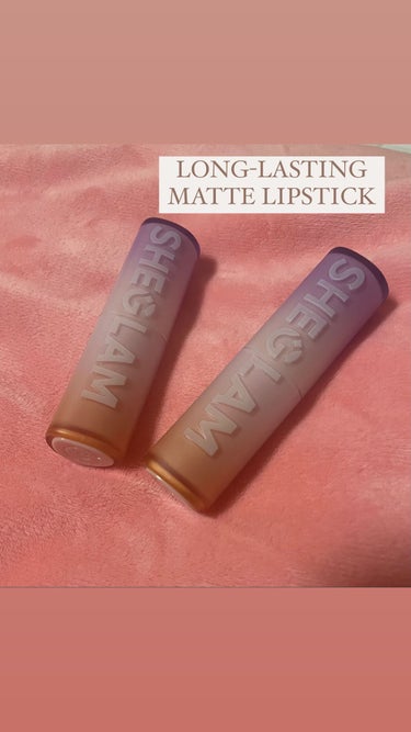 SHEGLAM LONG-LASTING MATTE LIPSTICKのクチコミ「こんばんは！
七海です。

今回は、SHEINのコスメブランドsheglamで購入した新作リッ.....」（1枚目）