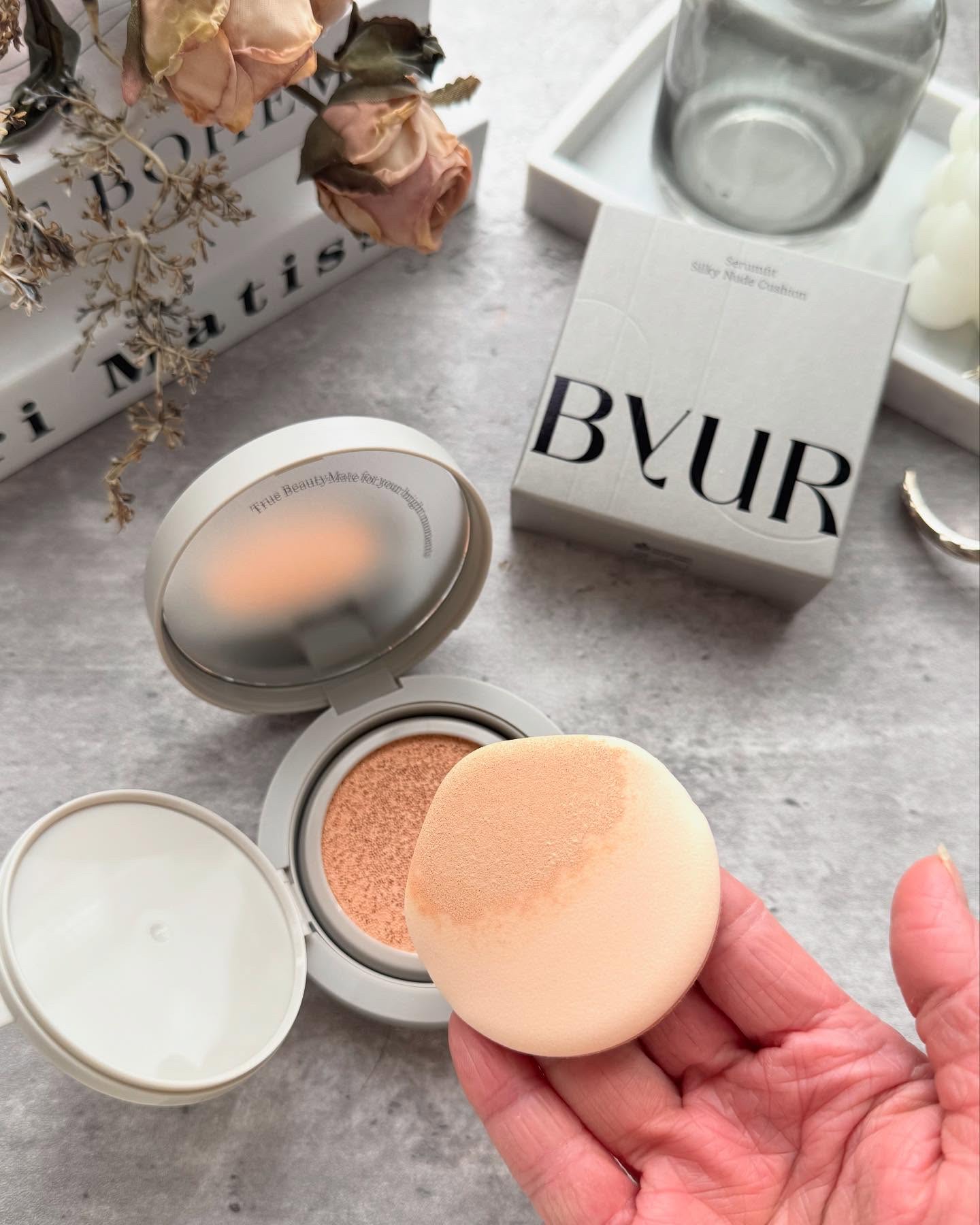 セラムフィット フルカバー グロークッション/ByUR/クッションファンデーションを使ったクチコミ（2枚目）