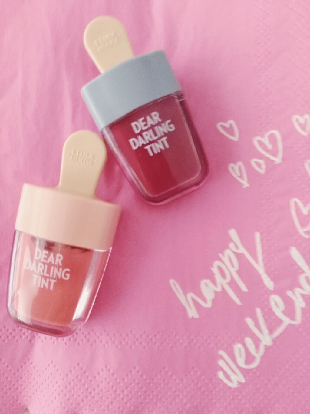 ディアダーリン ウォータージェルティント （アイスティント）/ETUDE/口紅を使ったクチコミ（2枚目）