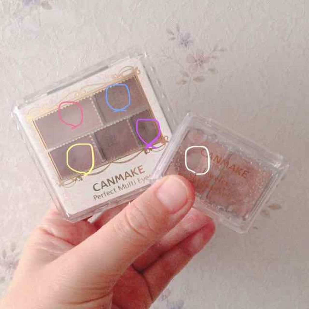 パーフェクトマルチアイズ/キャンメイク/アイシャドウパレットを使ったクチコミ（3枚目）