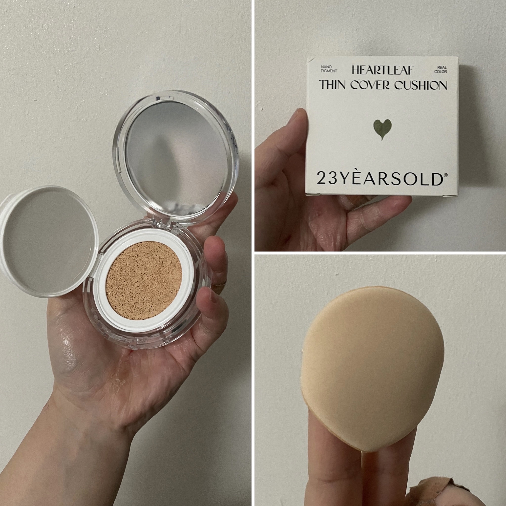 ハートリーフシーンカバークッション/23years old/クッションファンデーションを使ったクチコミ（3枚目）