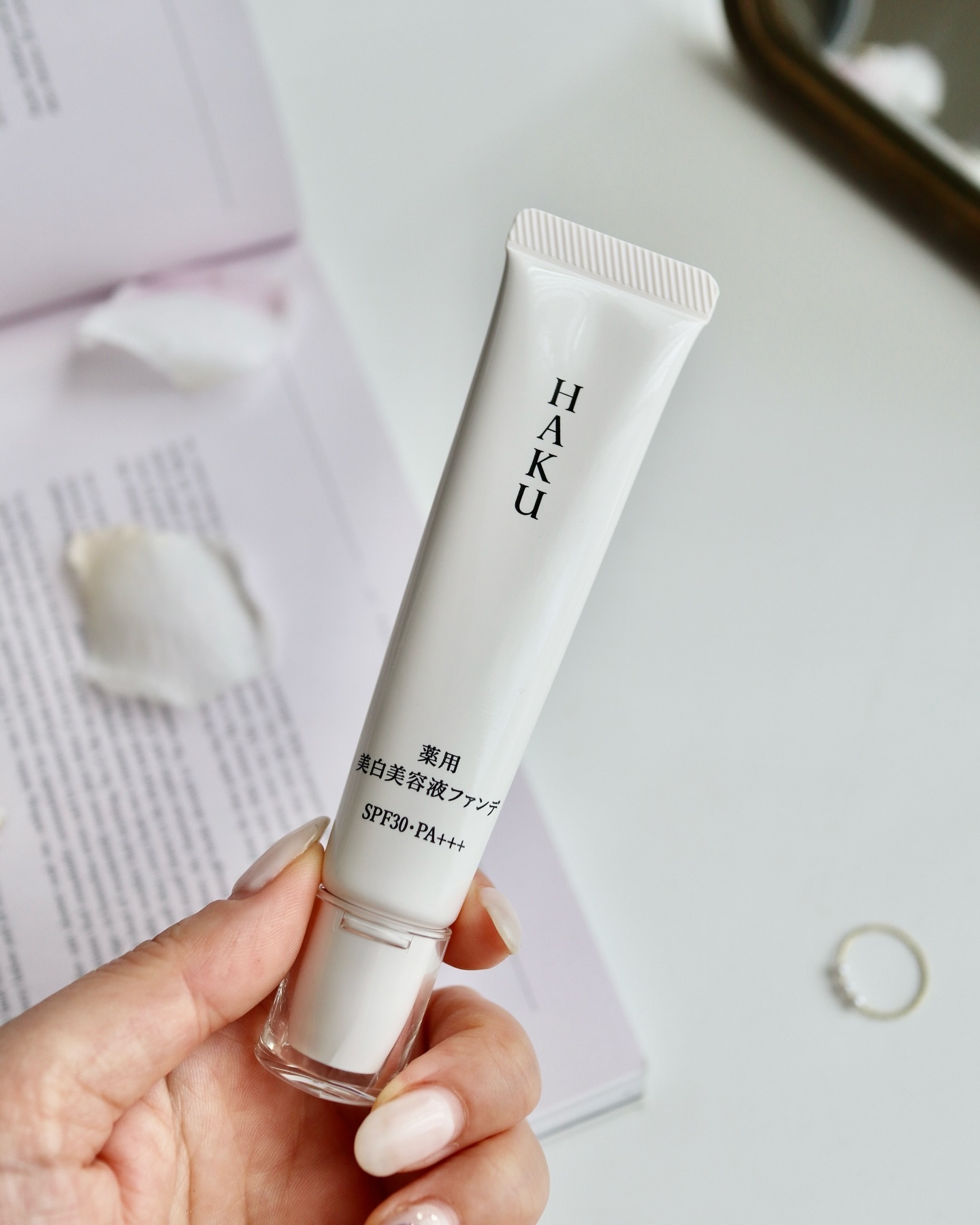 薬用 美白美容液ファンデ（医薬部外品）/HAKU/クリーム・エマルジョンファンデーションを使ったクチコミ（2枚目）