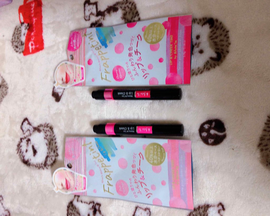 ウォータリー Wティント リップ&チーク/&fute'le/口紅を使ったクチコミ(2枚目)