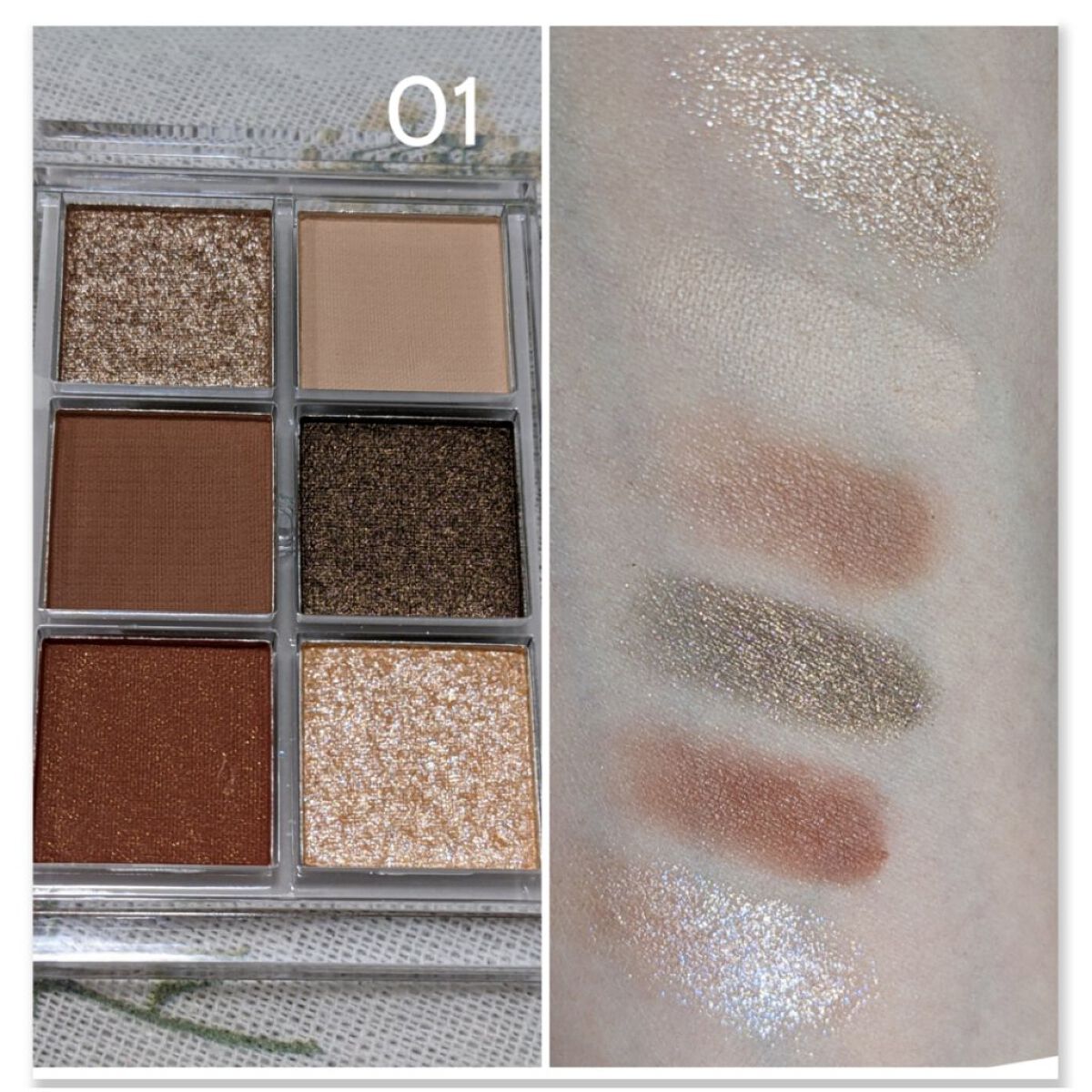 BEAUTIFUL DE6色アイシャドウパレット/ピコモンテ/アイシャドウパレットを使ったクチコミ（2枚目）