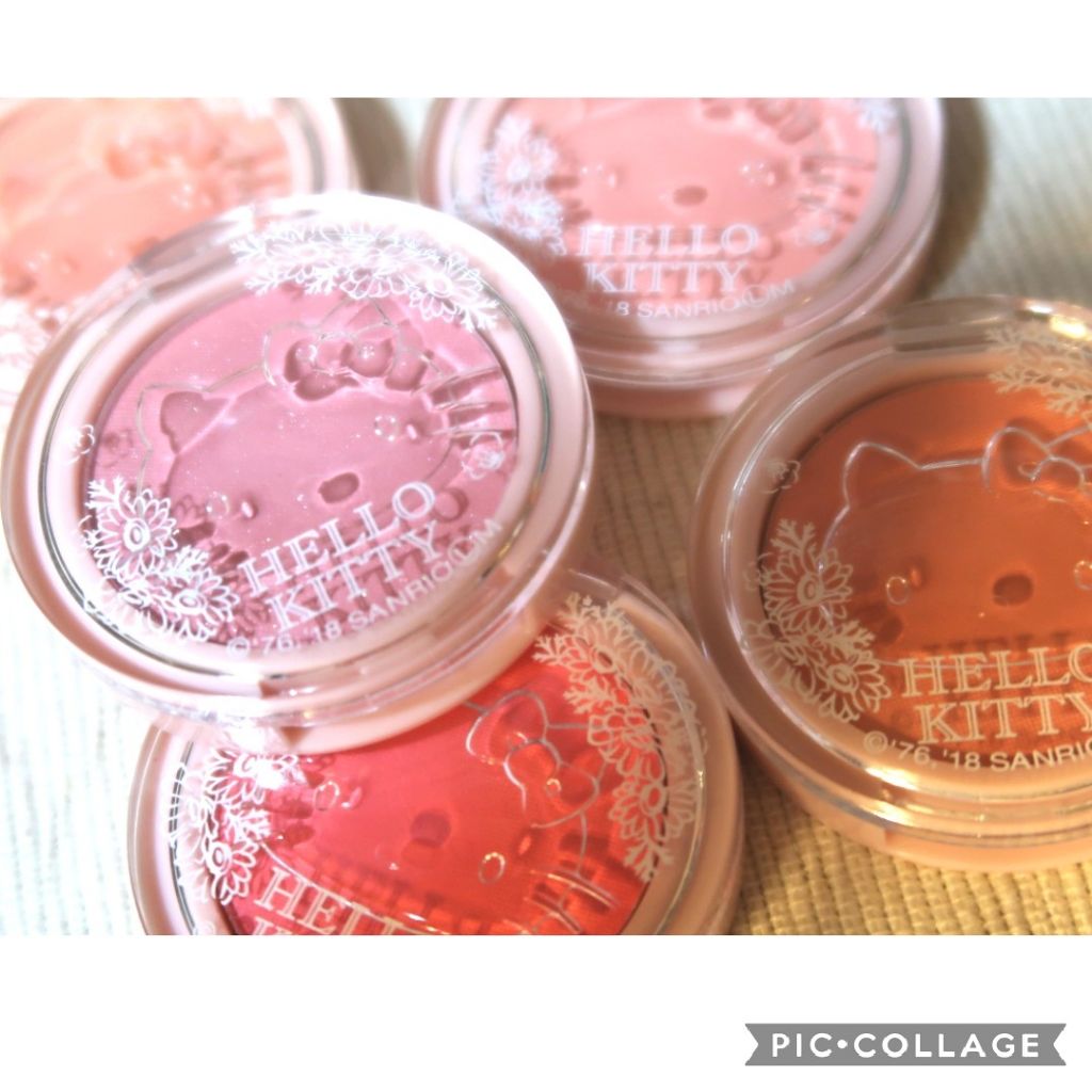 Blooming Kitty パウダーチーク/DAISO/パウダーチークを使ったクチコミ(1枚目)