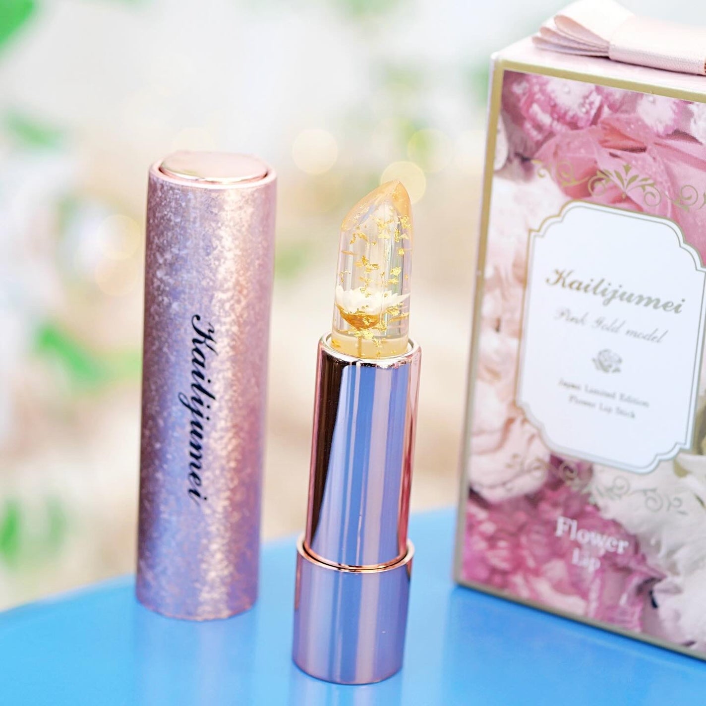 フラワーリップ 日本限定ピンクゴールドモデル/Kailijumei/口紅を使ったクチコミ(2枚目)