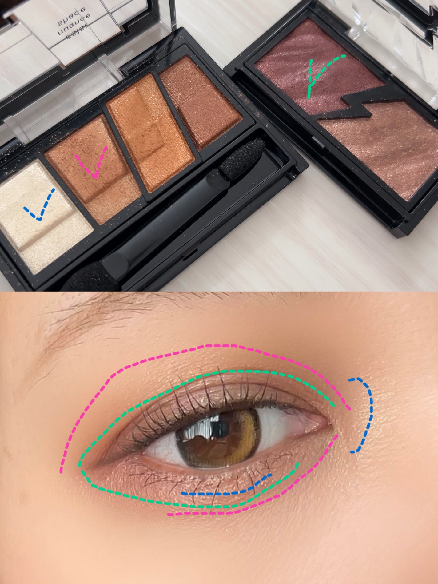 デザイニングブラウンアイズ/KATE/アイシャドウパレットを使ったクチコミ(4枚目)