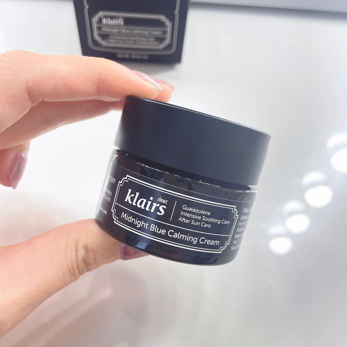 ミッドナイトブルーカーミングクリーム/Klairs/フェイスクリームを使ったクチコミ（2枚目）
