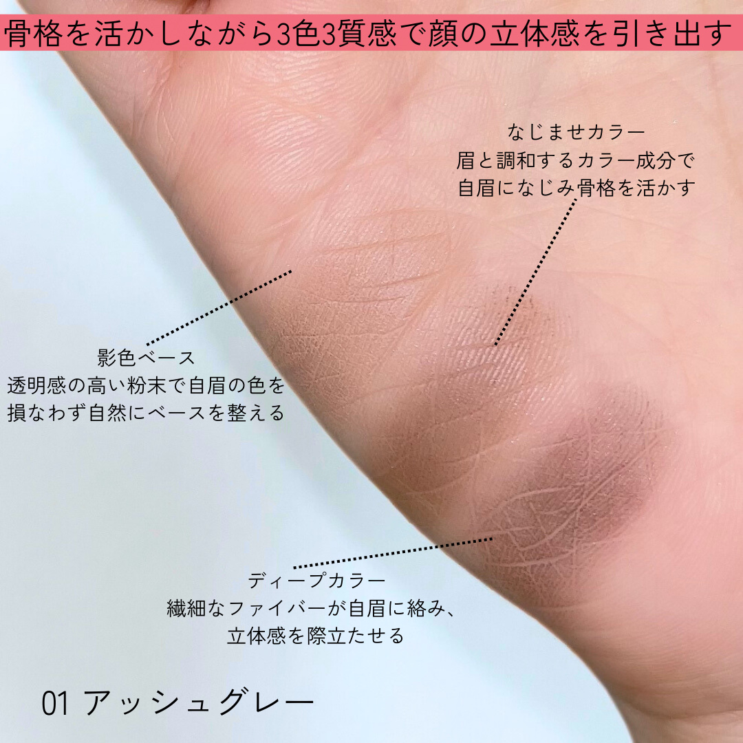 アイブロウパレット/INOUI/パウダーアイブロウを使ったクチコミ（3枚目）