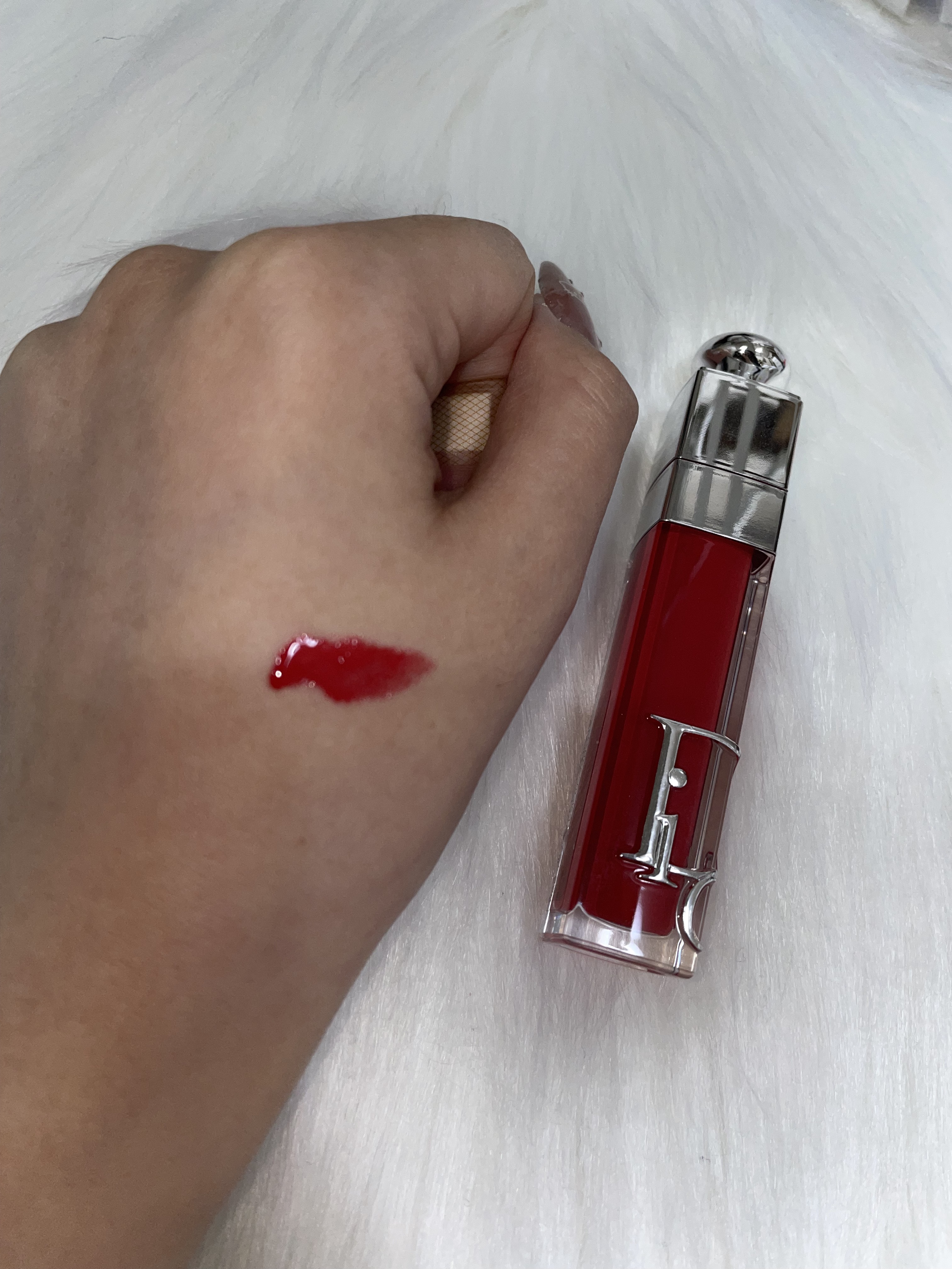 ディオール アディクト リップ マキシマイザー 022インテンス レッド/Dior/リップグロスを使ったクチコミ（2枚目）