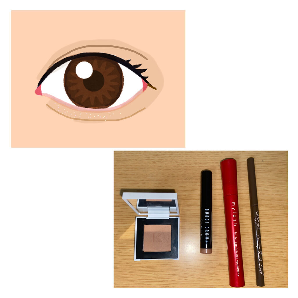 ジャストアイシャドウ 02 LINDA/Laka/単色アイシャドウを使ったクチコミ（1枚目）