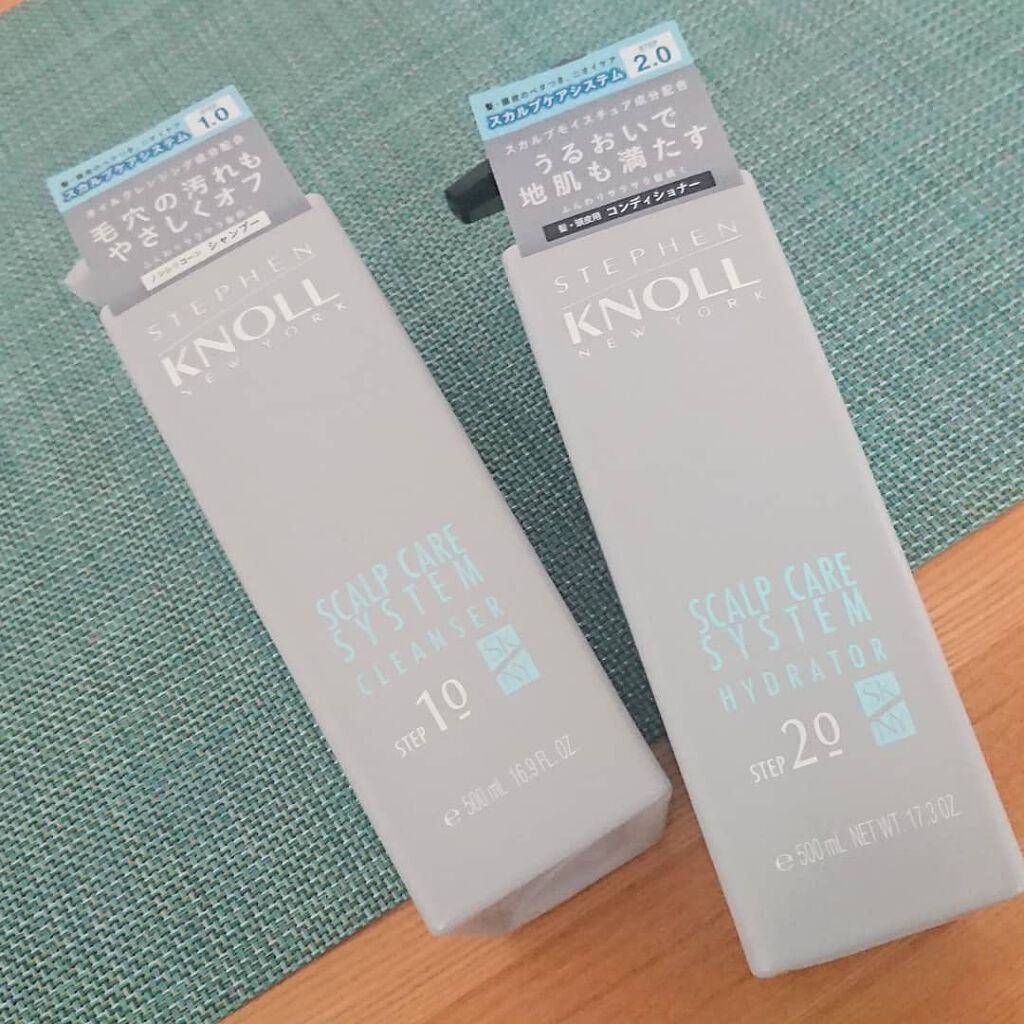 スカルプケアシステム クレンザー/ハイドレーター/スティーブンノル ニューヨーク/市販シャンプーを使ったクチコミ（1枚目）
