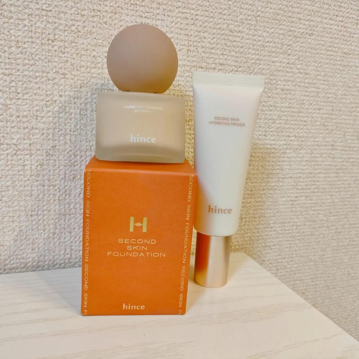 セカンドスキンファンデーション/hince/リキッドファンデーションを使ったクチコミ（2枚目）