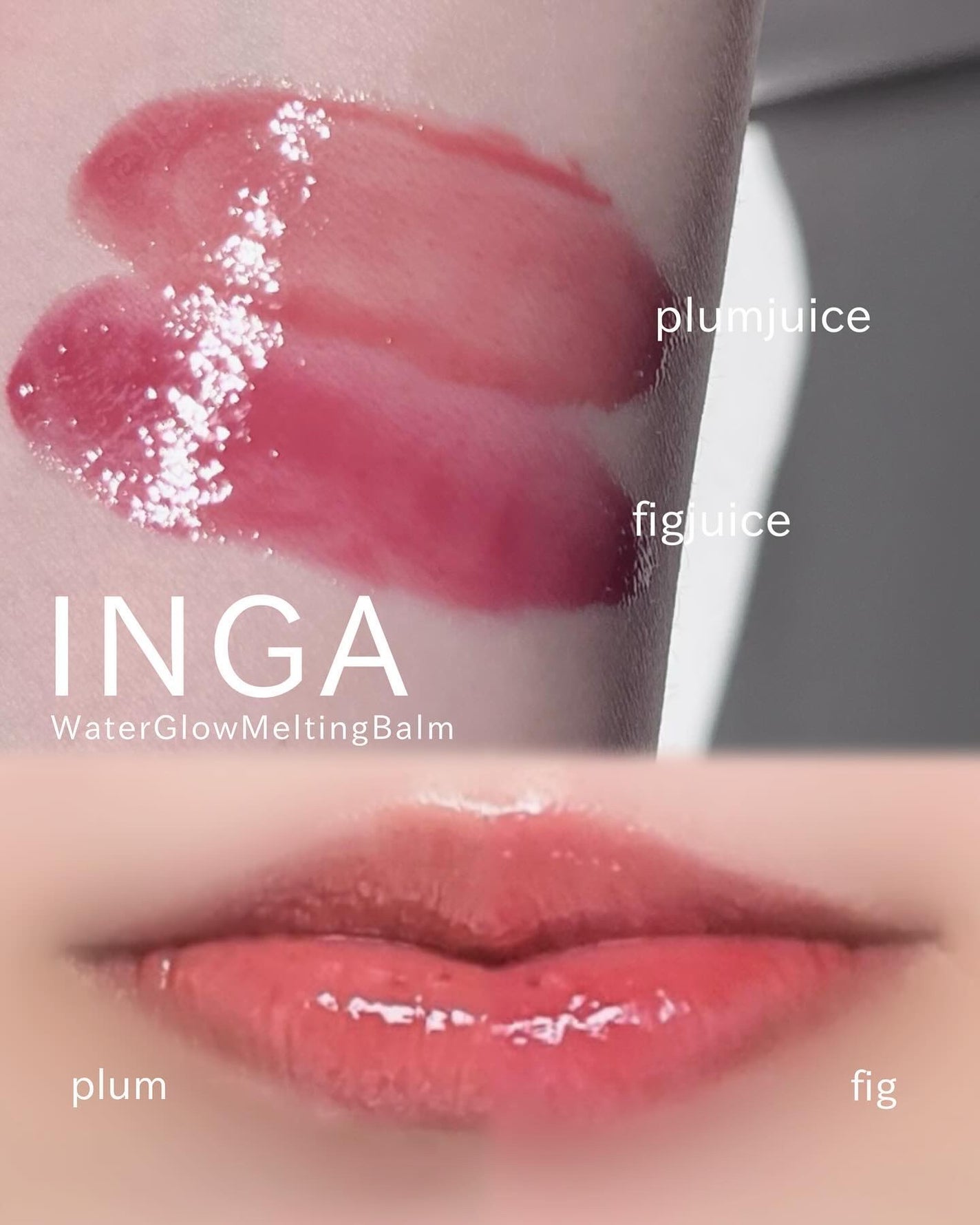 ウォーターグローメルティングバーム/INGA/口紅を使ったクチコミ(4枚目)