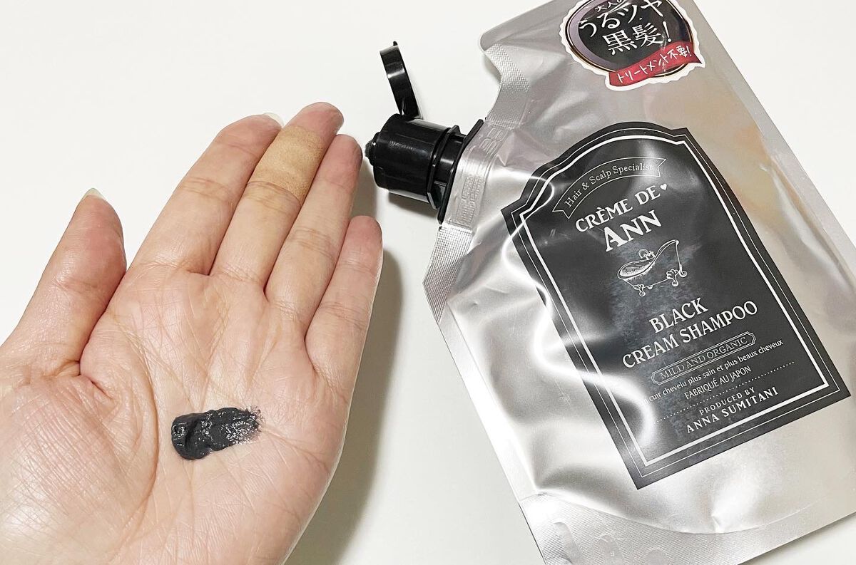 ブラッククリームシャンプー/creme de Ann/市販シャンプーを使ったクチコミ(3枚目)