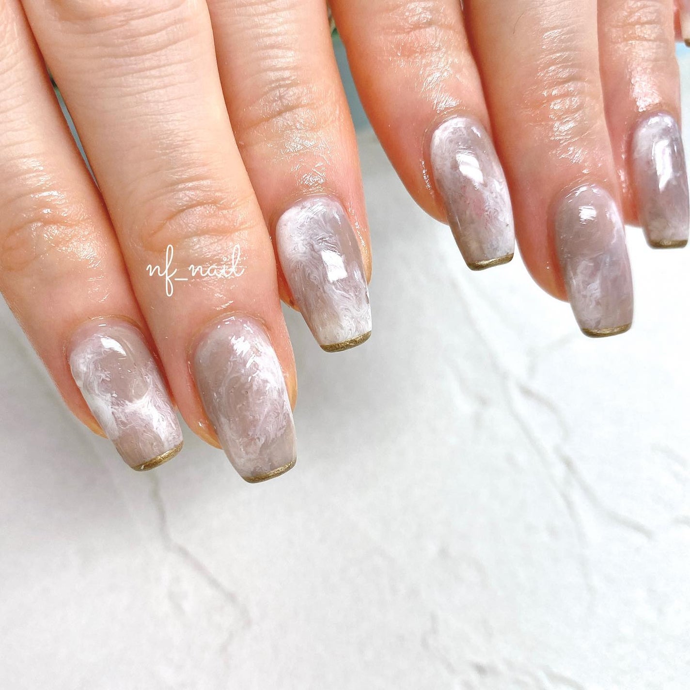 Natsumi◎nailist on LIPS 「.もやもや☁️定額¥6,980.#ネイル#ネイルデザイン#..」(2枚目)