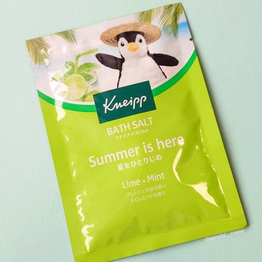 クナイプ バスソルト ライムミントの香りのクチコミ「夏も湯船に浸かりたい🛁

KNEIPP
　バスソルト　ライムミントの香り
　>> 50g

L.....」（2枚目）