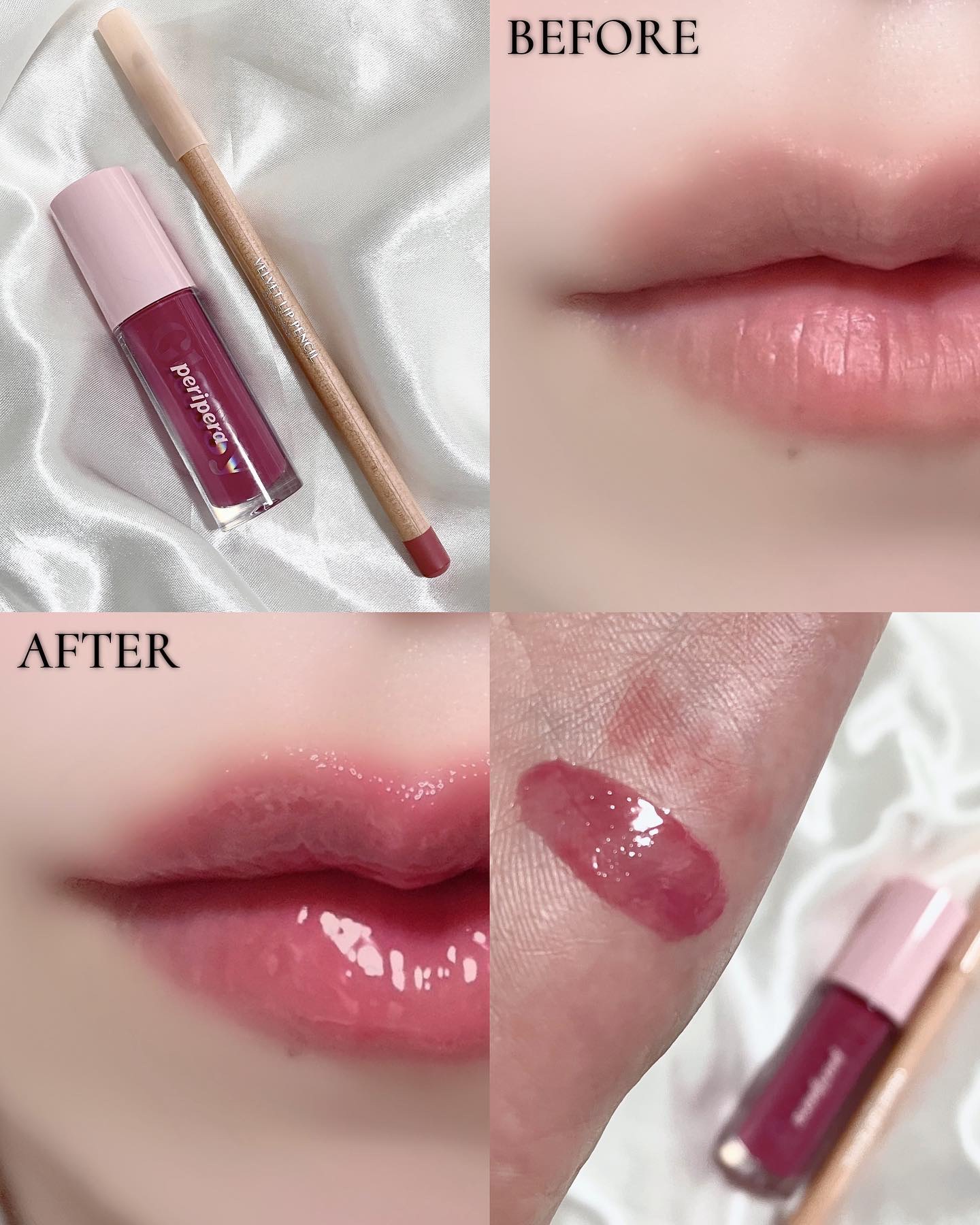 インク グラスティング リップ グロス/PERIPERA/リップグロスを使ったクチコミ（1枚目）