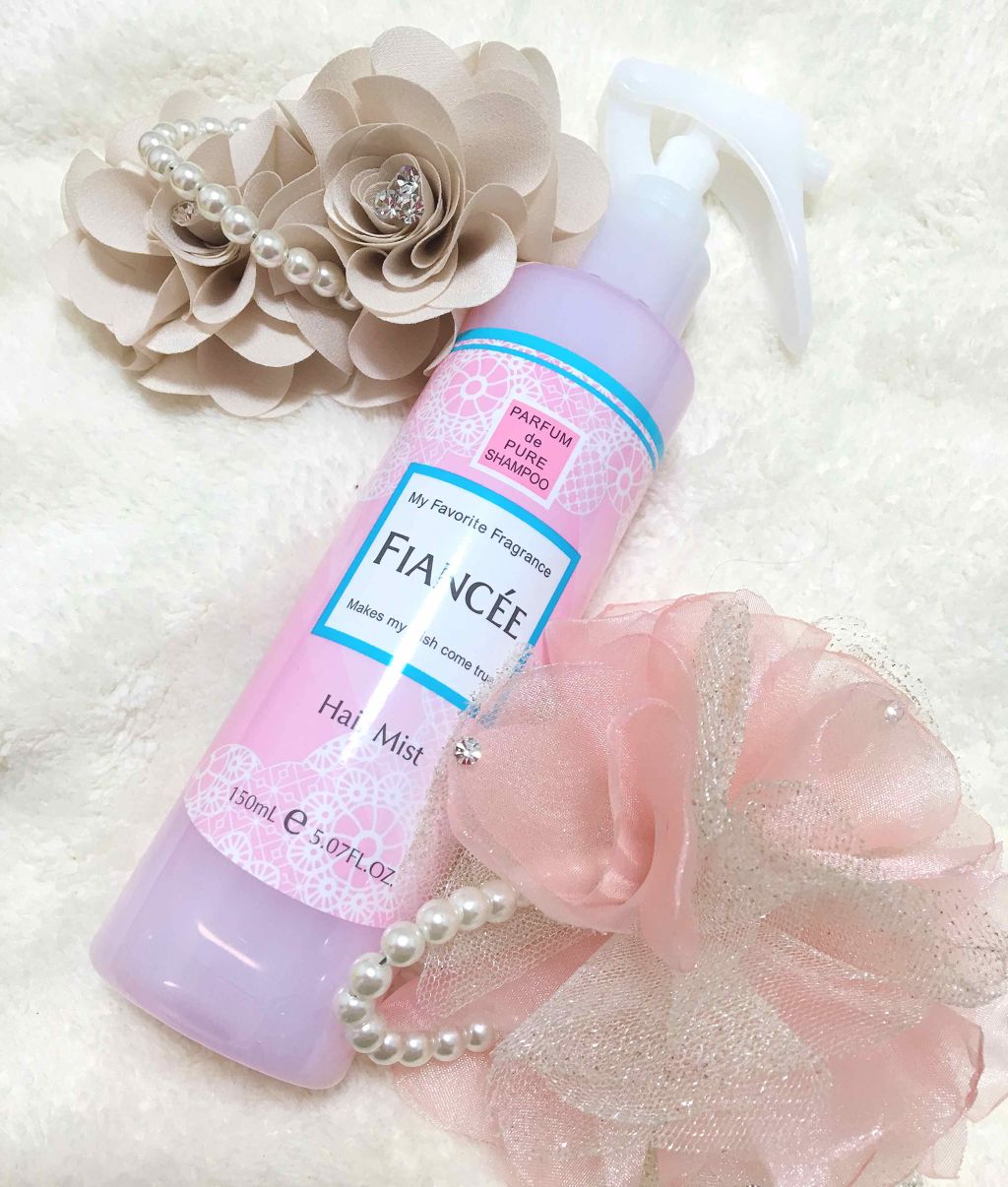 フレグランスヘアミスト ピュアシャンプーの香り/フィアンセ/ヘアミストを使ったクチコミ（1枚目）