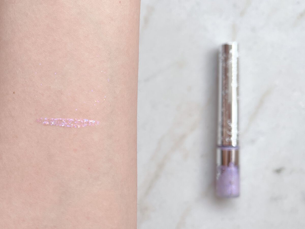 ジルスチュアート　アイダイヤモンド グリマー 02 amethyst gem/JILL STUART/グリッターを使ったクチコミ（2枚目）