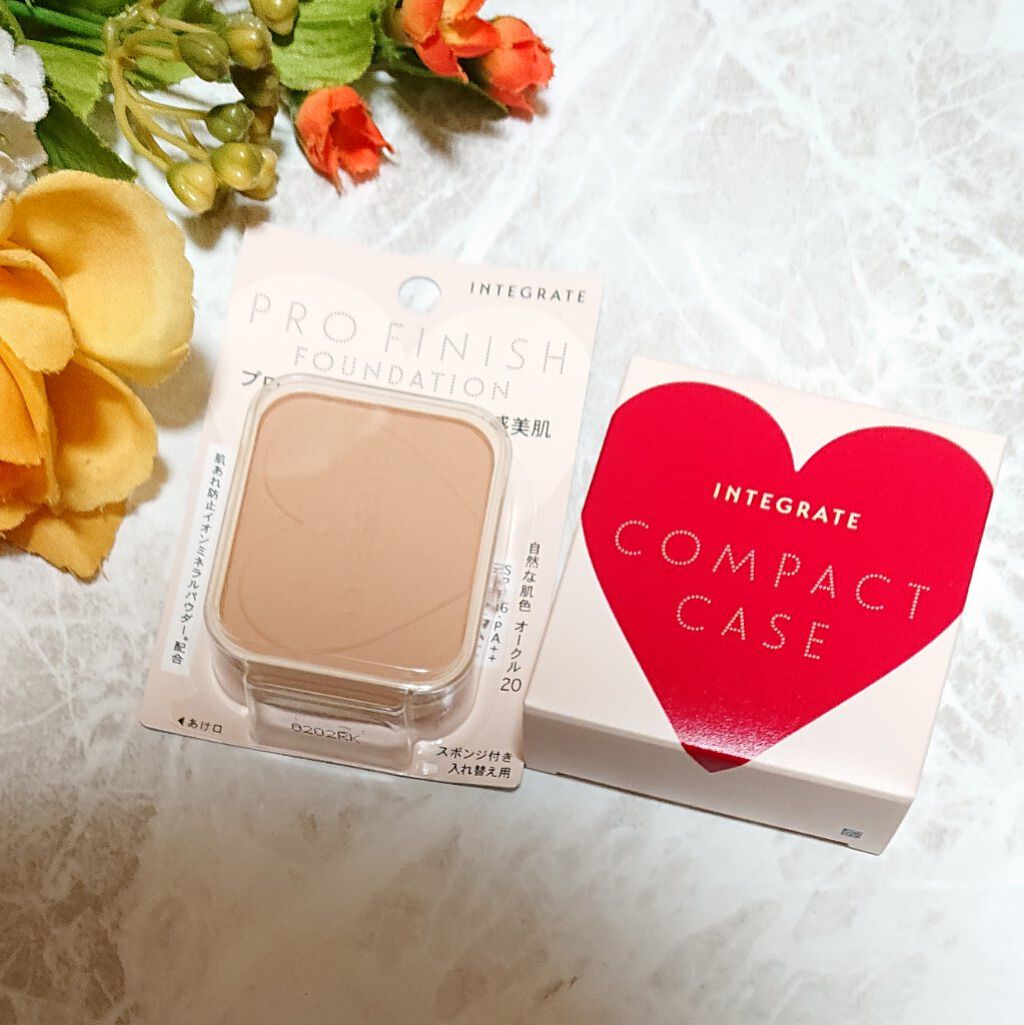 プロフィニッシュファンデーション/インテグレート/パウダーファンデーションを使ったクチコミ（1枚目）