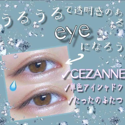 シングルカラーアイシャドウ/CEZANNE/単色アイシャドウを使ったクチコミ(1枚目)
