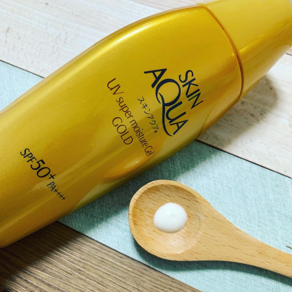 スーパーモイスチャージェルゴールド/スキンアクア/日焼け止めジェルを使ったクチコミ（2枚目）