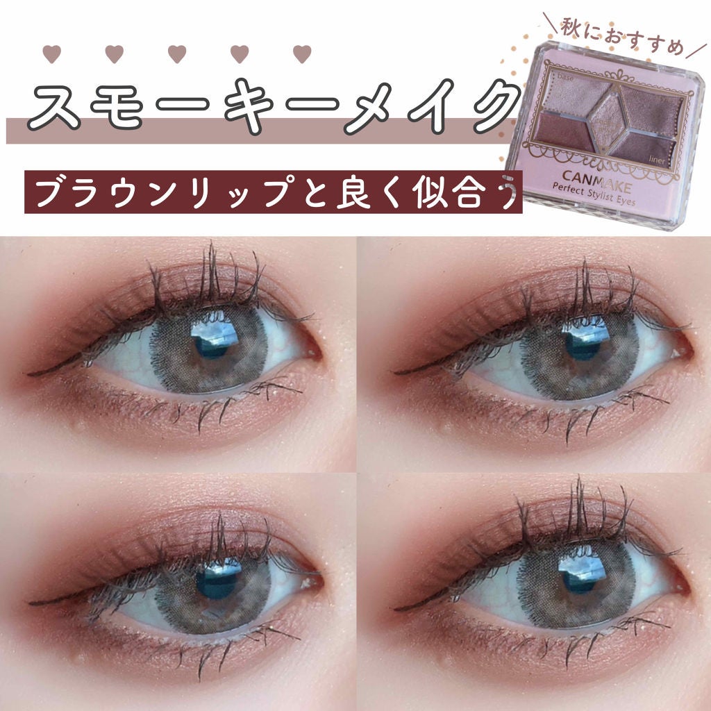 【旧品】パーフェクトスタイリストアイズ/キャンメイク/アイシャドウパレットを使ったクチコミ(1枚目)