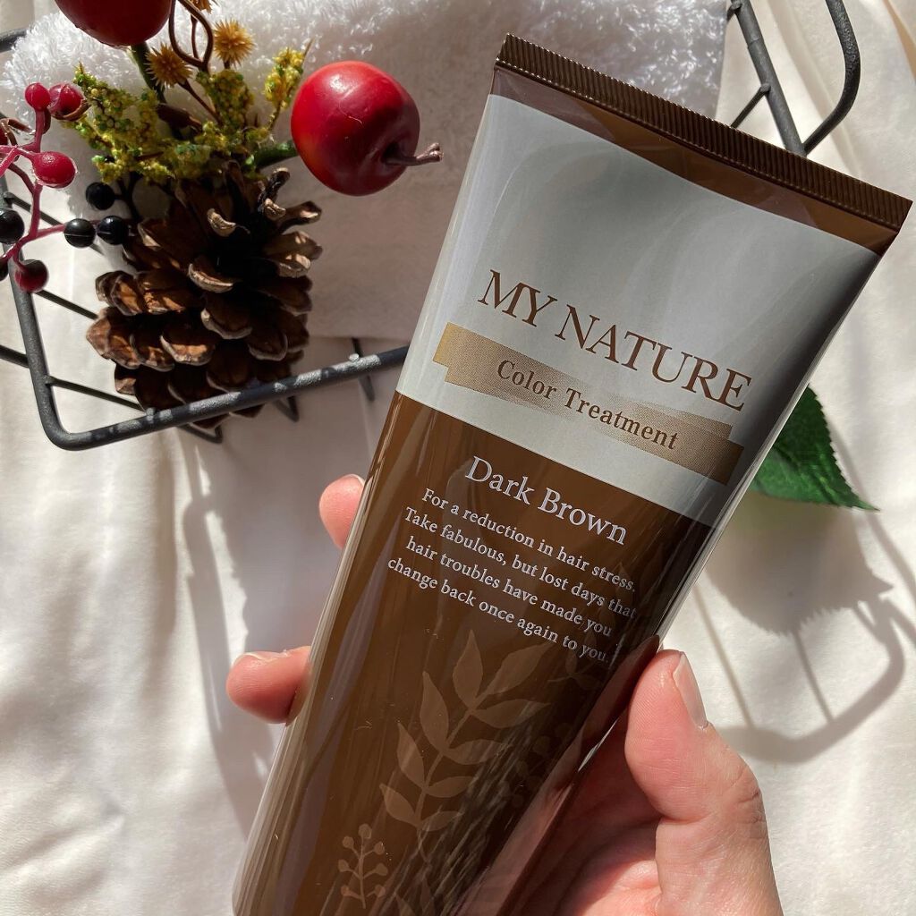 オールインワン カラートリートメント/マイナチュレ/ヘアカラーを使ったクチコミ（2枚目）