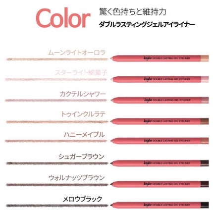 ダブルラスティングジェルライナー/keybo/ジェルアイライナーを使ったクチコミ(2枚目)