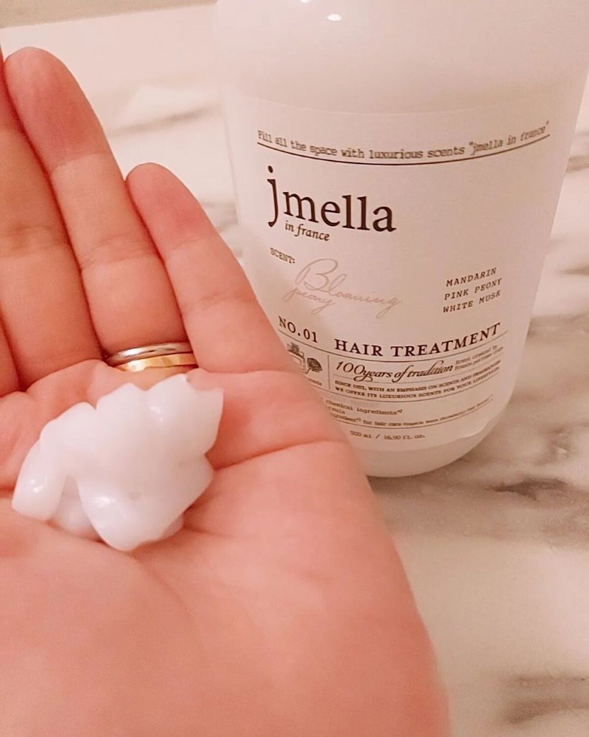 インフランス ヘアシャンプー ブルーミングピオニー／トリートメント ブルーミングピオニー/jmella/市販シャンプーを使ったクチコミ（3枚目）