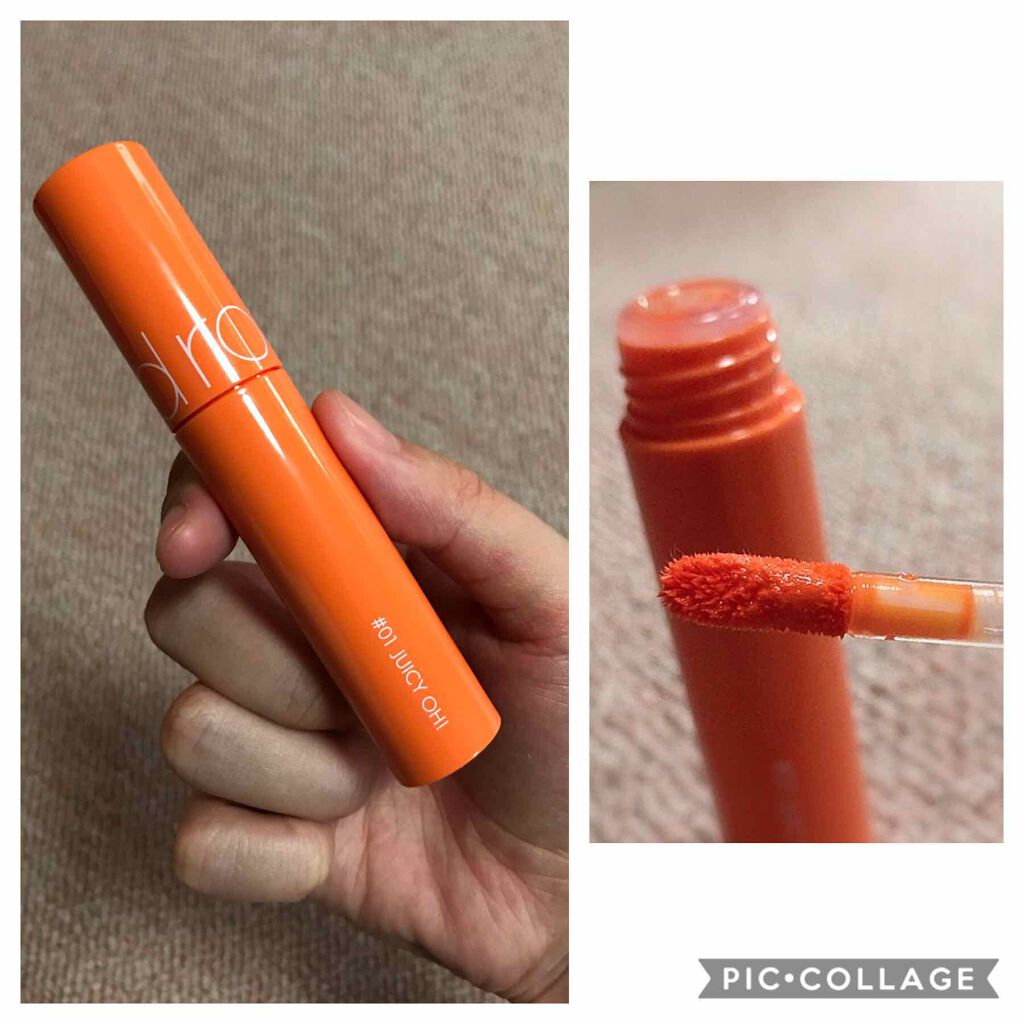 ジューシーラスティングティント/rom&nd/リップティントを使ったクチコミ（1枚目）