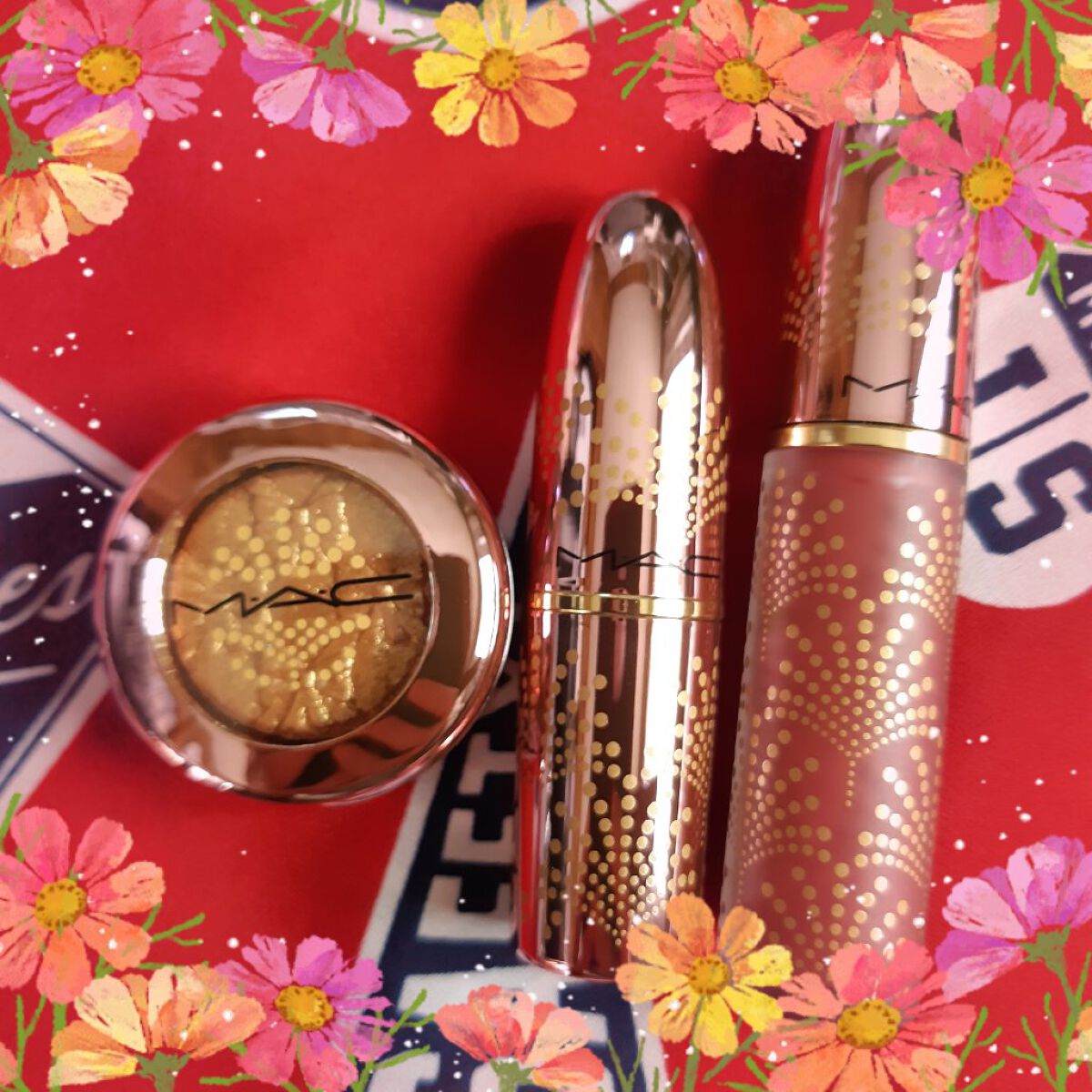 スパークラー アイシャドウ アイス ゴールド/M・A・C/単色アイシャドウを使ったクチコミ（1枚目）