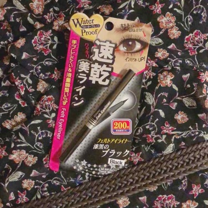 エルファー フェルトアイライナーA/DAISO/リキッドアイライナーを使ったクチコミ(1枚目)