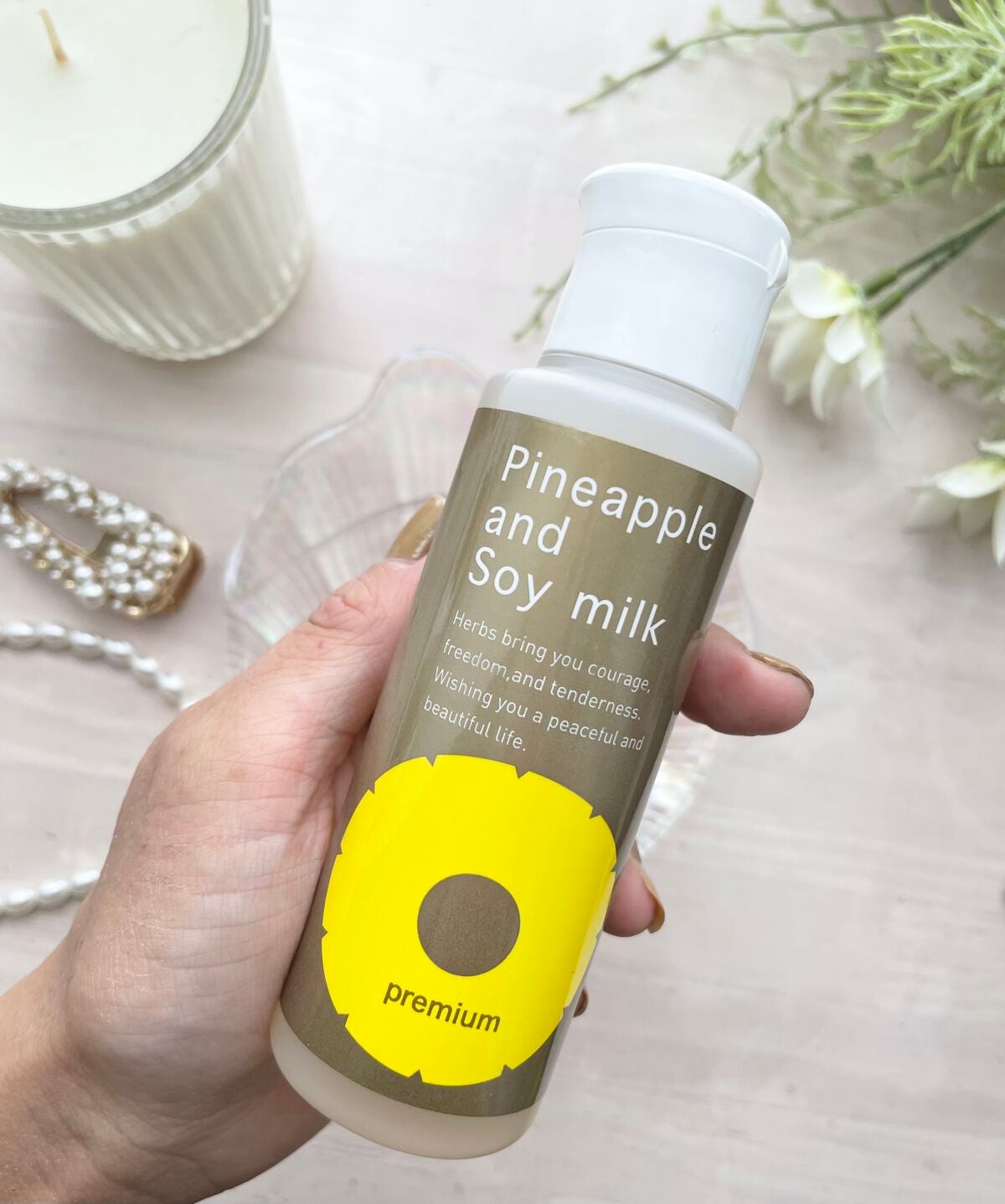 パイナップル豆乳ローションプレミアム/鈴木ハーブ研究所/ボディローションを使ったクチコミ(3枚目)