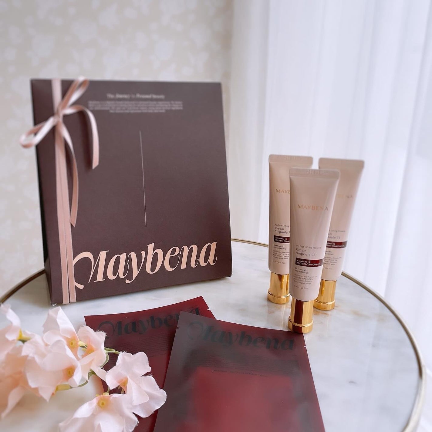 chii114/VOCEアンバサダー 〈フォロバします〉 on LIPS 「♥️\タンパク質チャージスキンケア/▫️MAYBENA..」(1枚目)