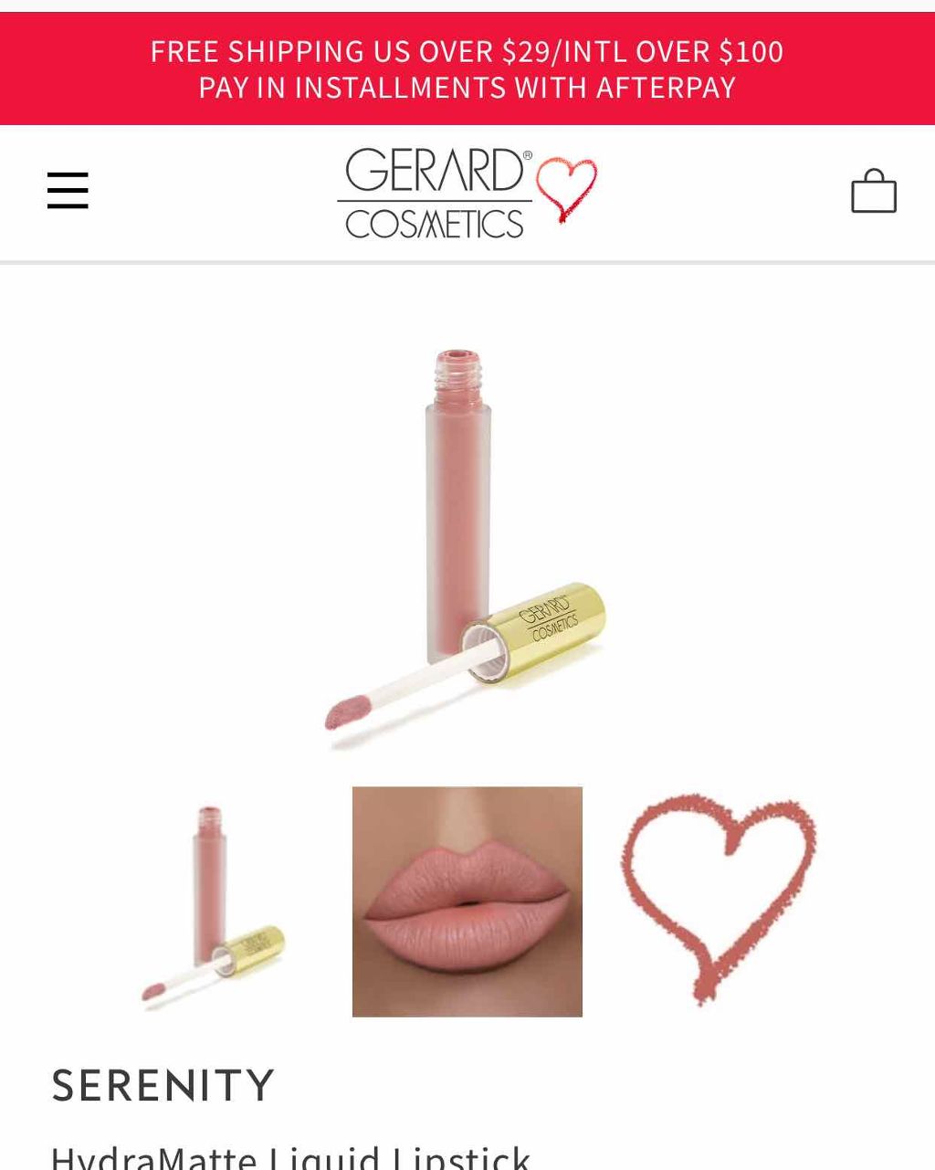 HYDRAMATTELIP/Gerard Cosmetics/口紅を使ったクチコミ(1枚目)