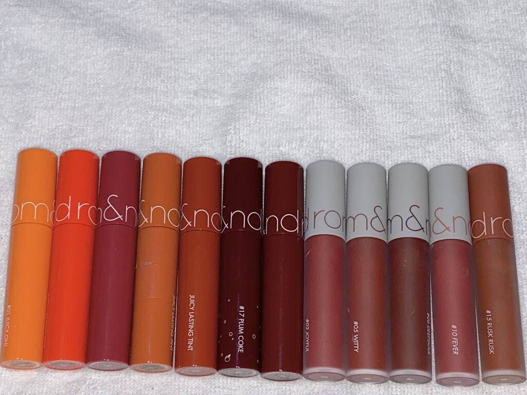 ジューシーラスティングティント/rom&nd/リップティントを使ったクチコミ（2枚目）