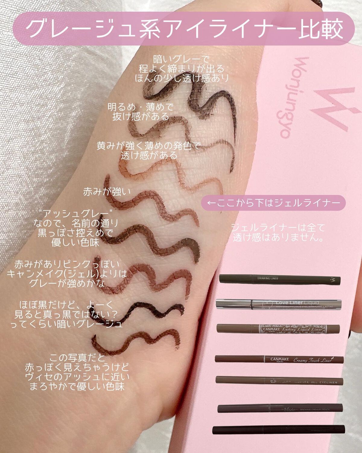 ニュアンスジェルアイライナーWP/キングダム/ジェルアイライナーを使ったクチコミ（3枚目）