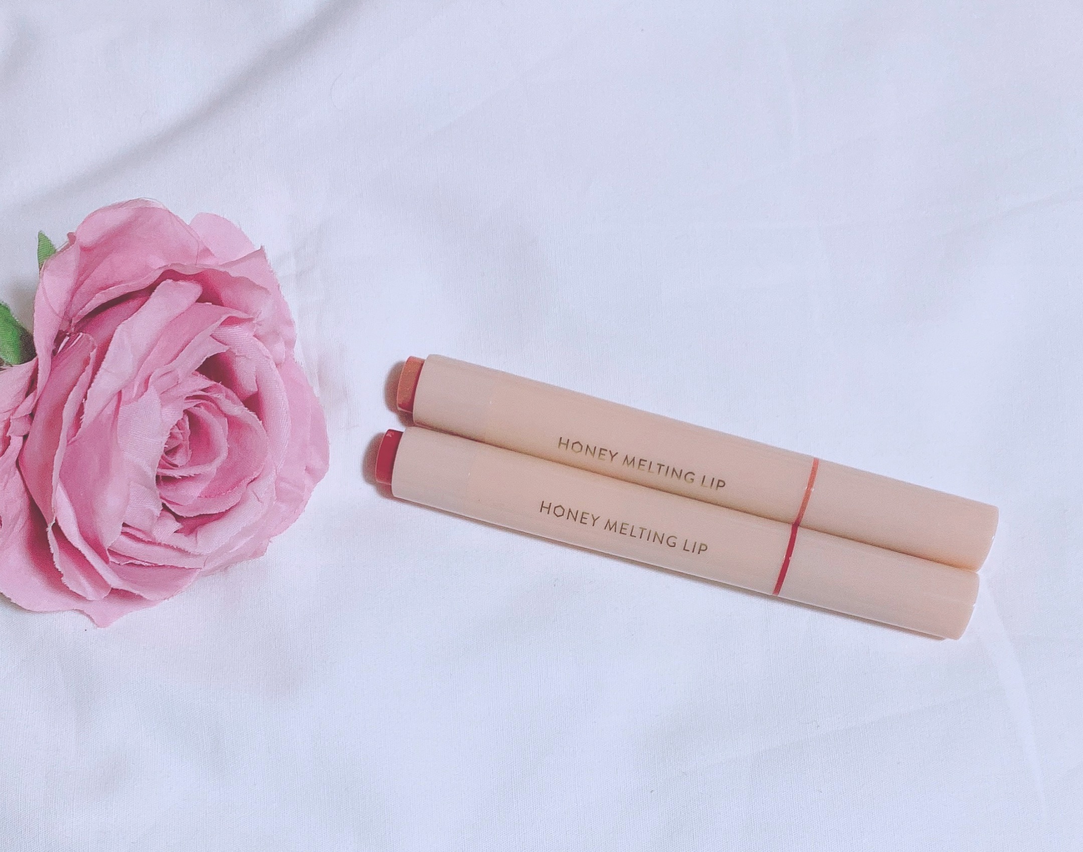 ハニーメルティングリップ 04 ザクロサワー/ネイチャーリパブリック/口紅を使ったクチコミ（2枚目）