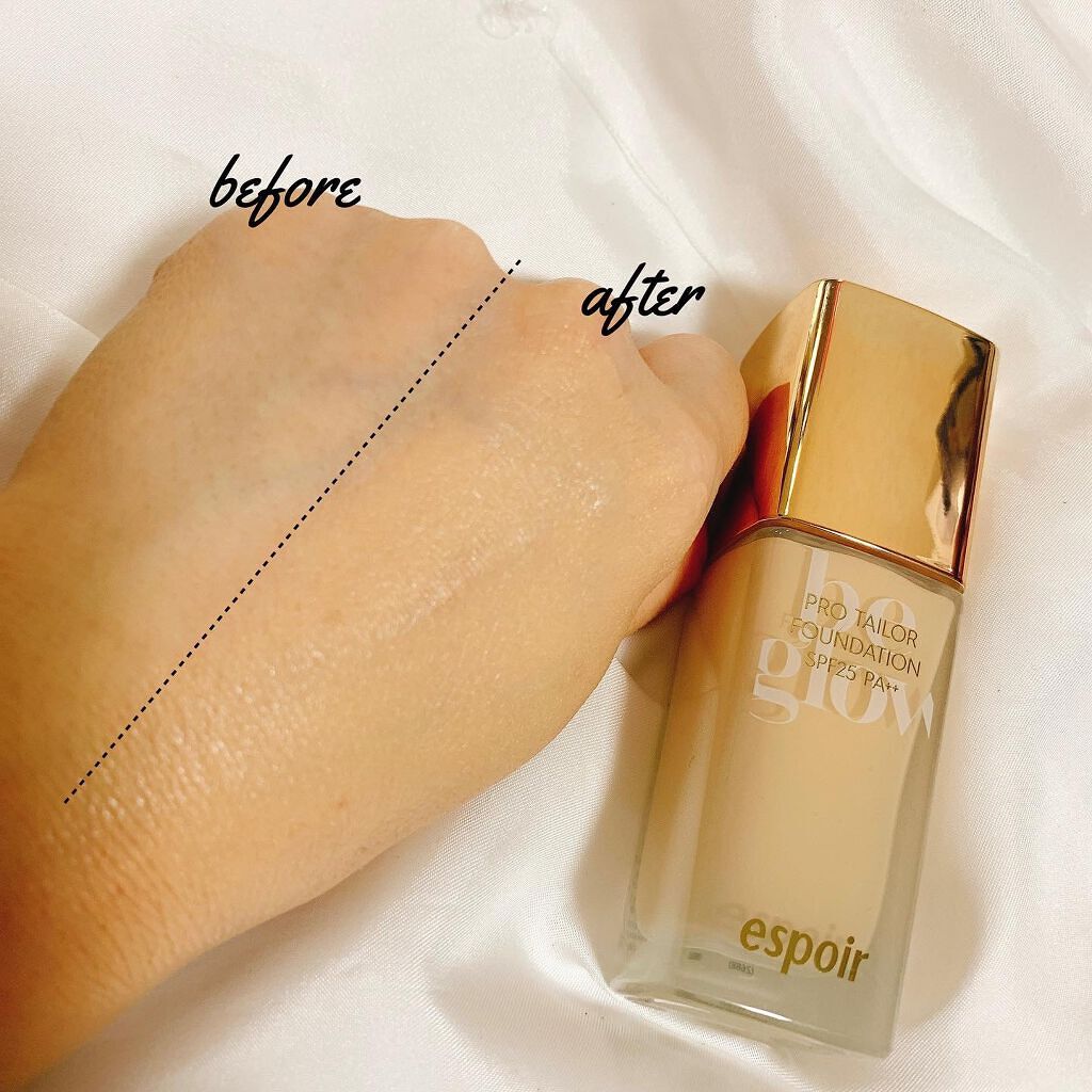 ビーグローファンデーション/espoir/リキッドファンデーションを使ったクチコミ（3枚目）